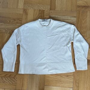 Everlane Cream crew neck Sweater